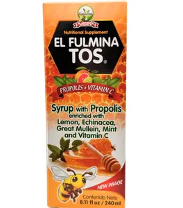 Fulminatos Cold Cough Syrup with Propolis and Vitamin C - 8.11oz - Wellness Supplement for Adults and Children - Beverage