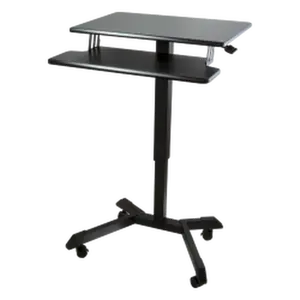 VICTOR® High Rise™ Mobile Adjustable Standing Desk with Keyboard Tray
