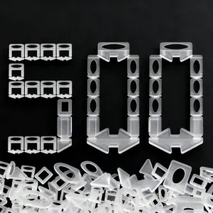 500 Pieces Tile Leveling System Kit, 1.5mm Thickness PP Material, Professional Floor Tile Alignment Tool, Essential for DIY Projects, Home Repair Tools