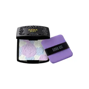 Anna Sui Rose Pressed Powder 14g – Silky-Smooth, Radiant Finish with Triple-Layer Rose Colors for Flawless, Long-Lasting Skin
