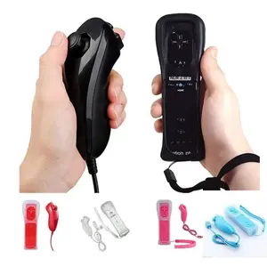 Wii Controller Dual Vibration Compatible Remote Control, Retro Classic Game Console Accessories, Pair Pack for Wii Gaming, Controller Accessories Cable