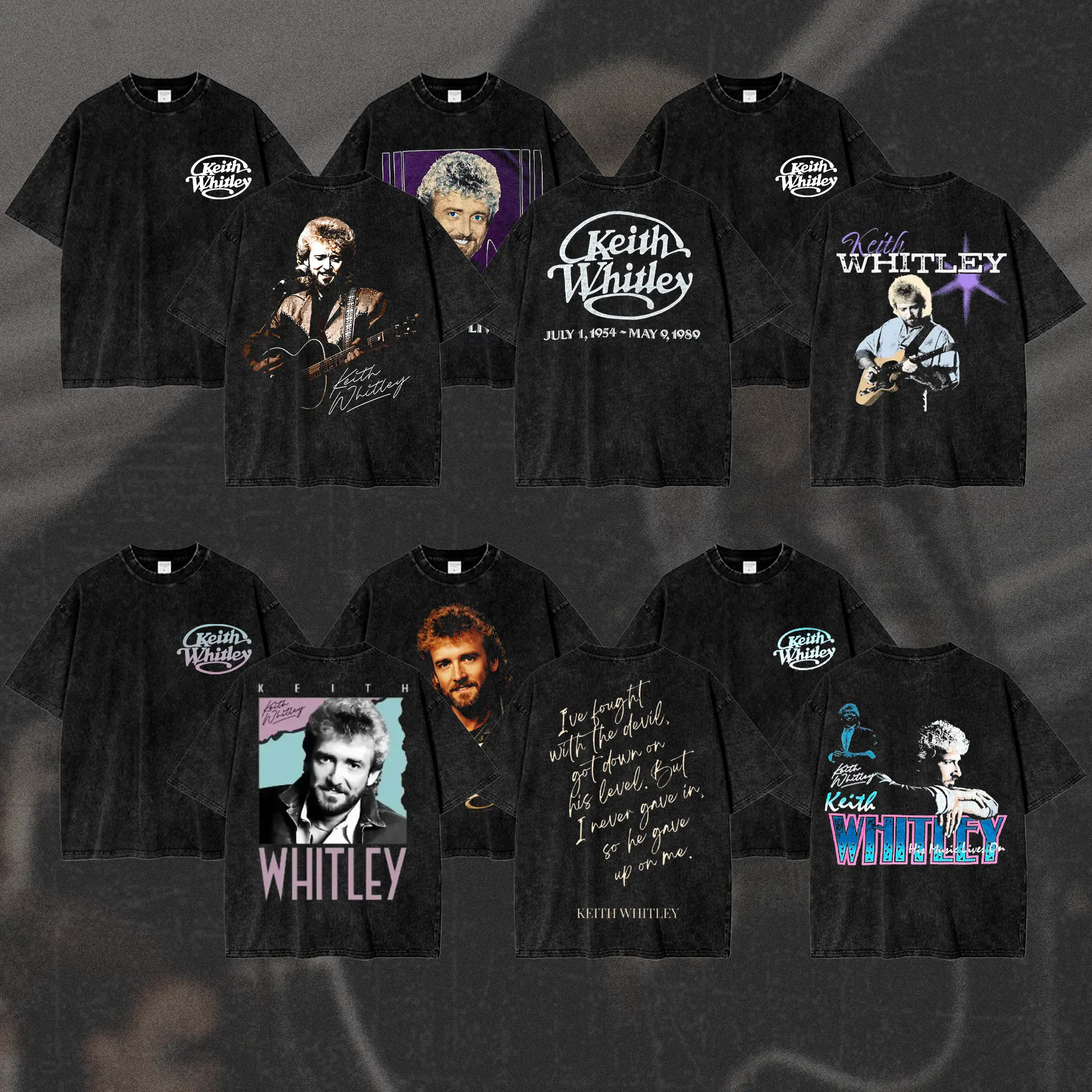 [COLLECTION] Vintage Keith Whitley "Country Music Legend" Washed T-Shirt, Unisex Tee, Country Music Graphic Tee, Classic Honky Tonk Western Shirt, Retro Country Vintage Tee, Gift For Men & Women