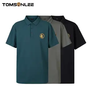 Men's Slim Fit Polo Shirt, Breathable Quick-Dry Casual Golf Shirt with Contrast Collar, Summer Short Sleeve Top