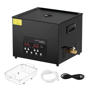 15L Ultrasonic Cleaner, 360W Digital Sonic Cleaner with Heater & Timer, 40kHz Ultra Sonic Cleaning Machine for Jewelry, Retainer, Tools, Degassing Mode 15 L