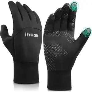 Winter Waterproof Gloves for Men Warm Running Cycling Snow Ski Gloves for Cold, Thermal Windproof and Screen Finger for Driving Snowboarding