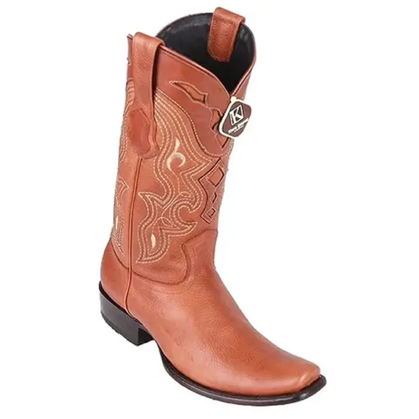 4792751-  King Exotic Boots Men's Dubai Boot Handcrafted Grisly Skin Honey