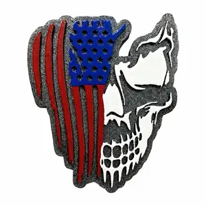 American Flag Skull Car Freshie – Patriotic Skull Car Air Freshener