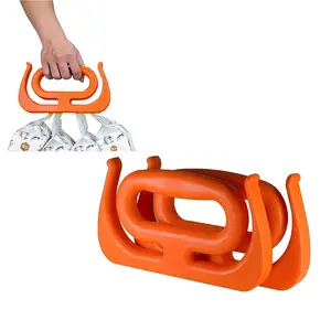 Grocery Bag Holder Set, Holds Up to 100 Lbs, Comfortable Grip Handles, Ideal for Carrying Bags Buckets Shopping Accessories