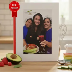 Dr Valencia Diet Book, English and Spanish Edition, Valencia Lifestyle Meal Planner with Healthy Eating Guide, Nutrition Tips and Wellness Lifestyle