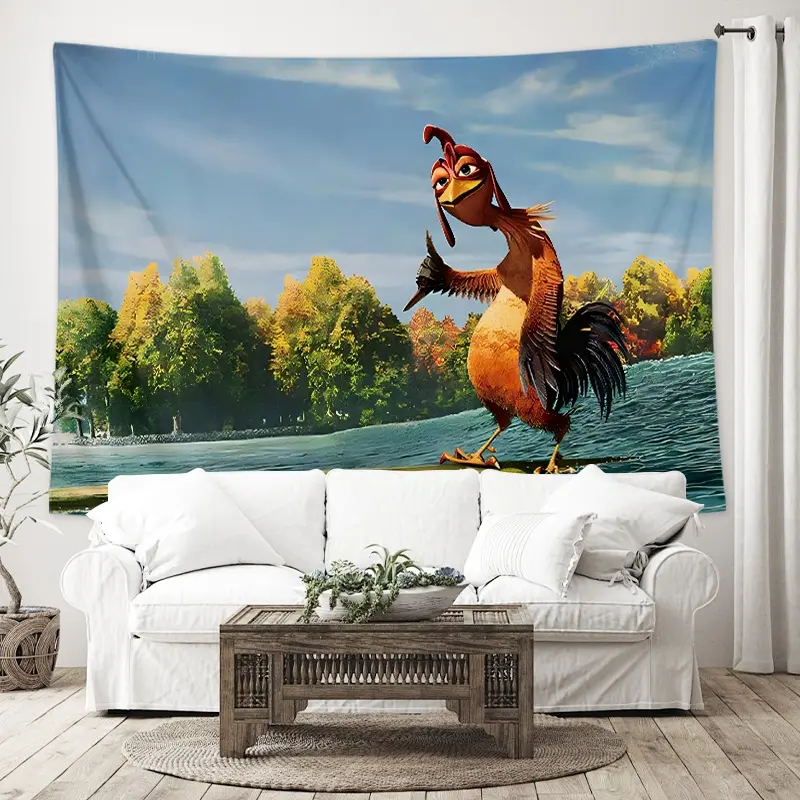 Funny Rooster Meme Tapestry, Funny Tapestry and Cool Posters for Room Wall, Grunge Room Decor for Men Boys, Man Cave Decor for Home Bar Game Room, 79×58 Inches for Guys