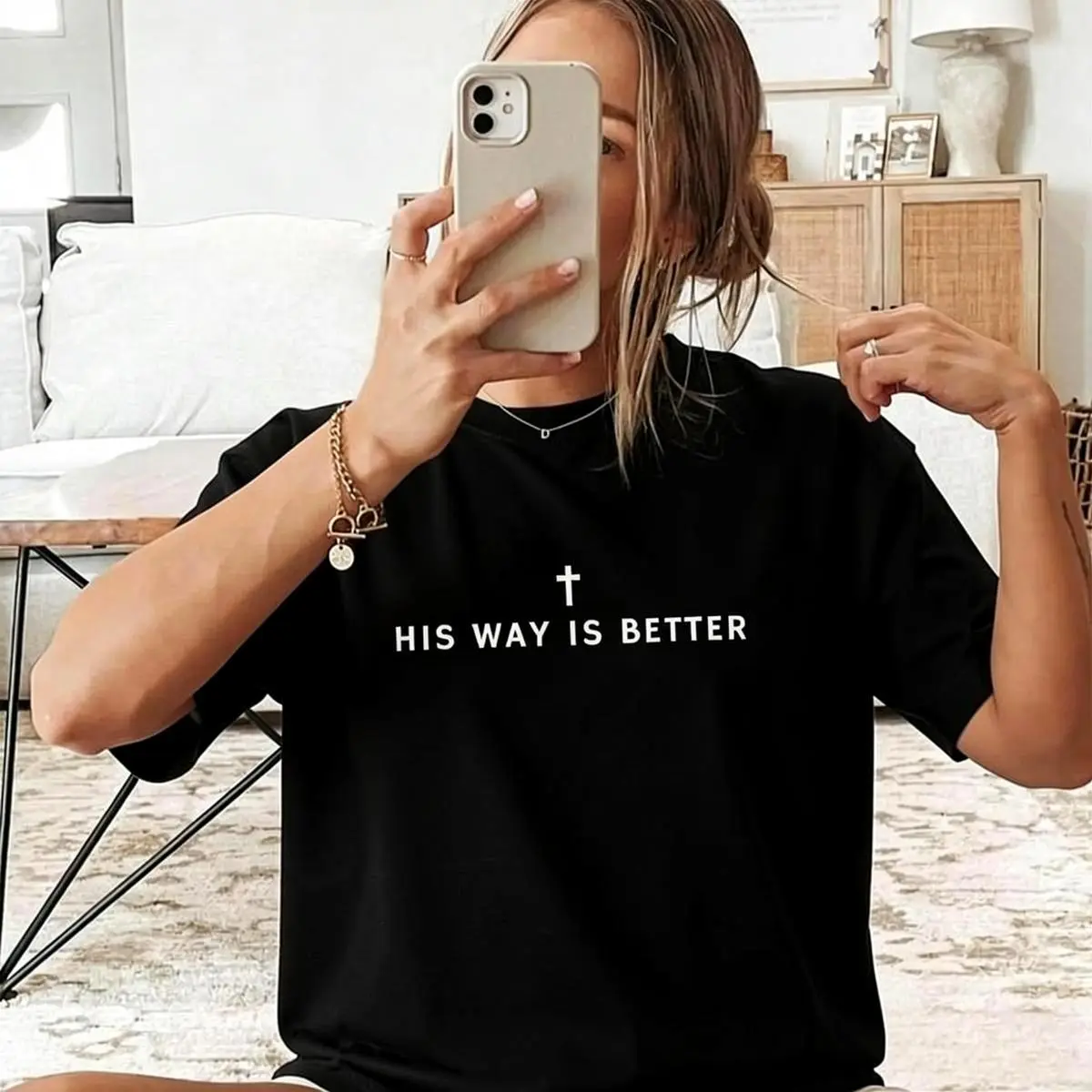 His Way Is Better Christian Shirt Cute Christian Merch Jesus Shirt Minimalist Christian Faith Gift for Teen Christian Apparel