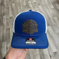 Blue with White Mesh