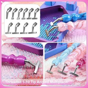 Ergonomic Diamond Painting Brush Tip, Thin Design, 135° Bent Metal Nib, Multi-Model Options, Artistic Pointing Tool