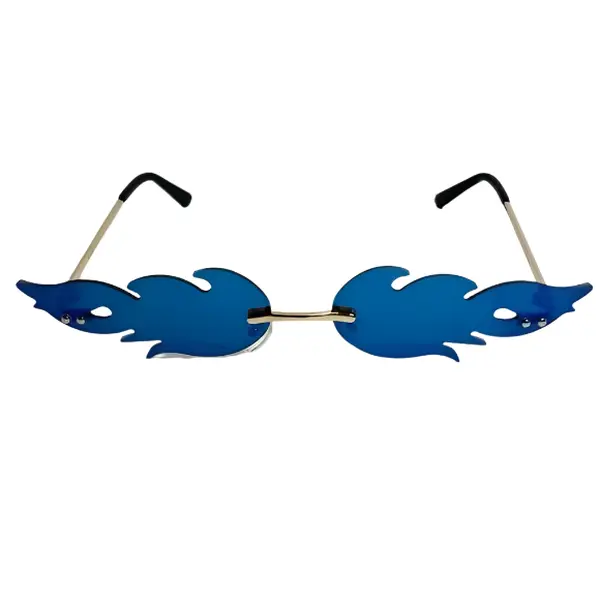 6076 | Mirrored Flame Novelty Sunglasses