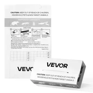 VEVOR Insect Glue Trap, 36 Pack Glue Boards, Peanut Scent, Foldable Design Sticky Pest Control Adhesive Sticky Traps Indoor for Home, Ready to Use for Catching Bugs, Ants, Roaches, Spiders, Centipedes