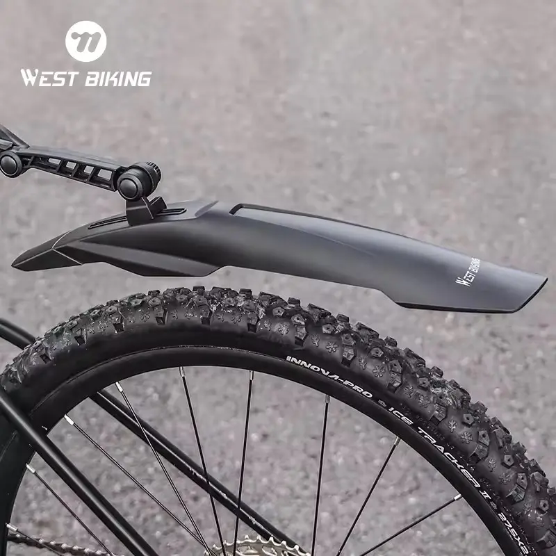 WEST BIKING Bike Mud Bicycle Guard Mud Plastic Front Rear Adjustable Cycling 26'' 27.5'' 29'' Inch ATB 700C City Mountain MTB