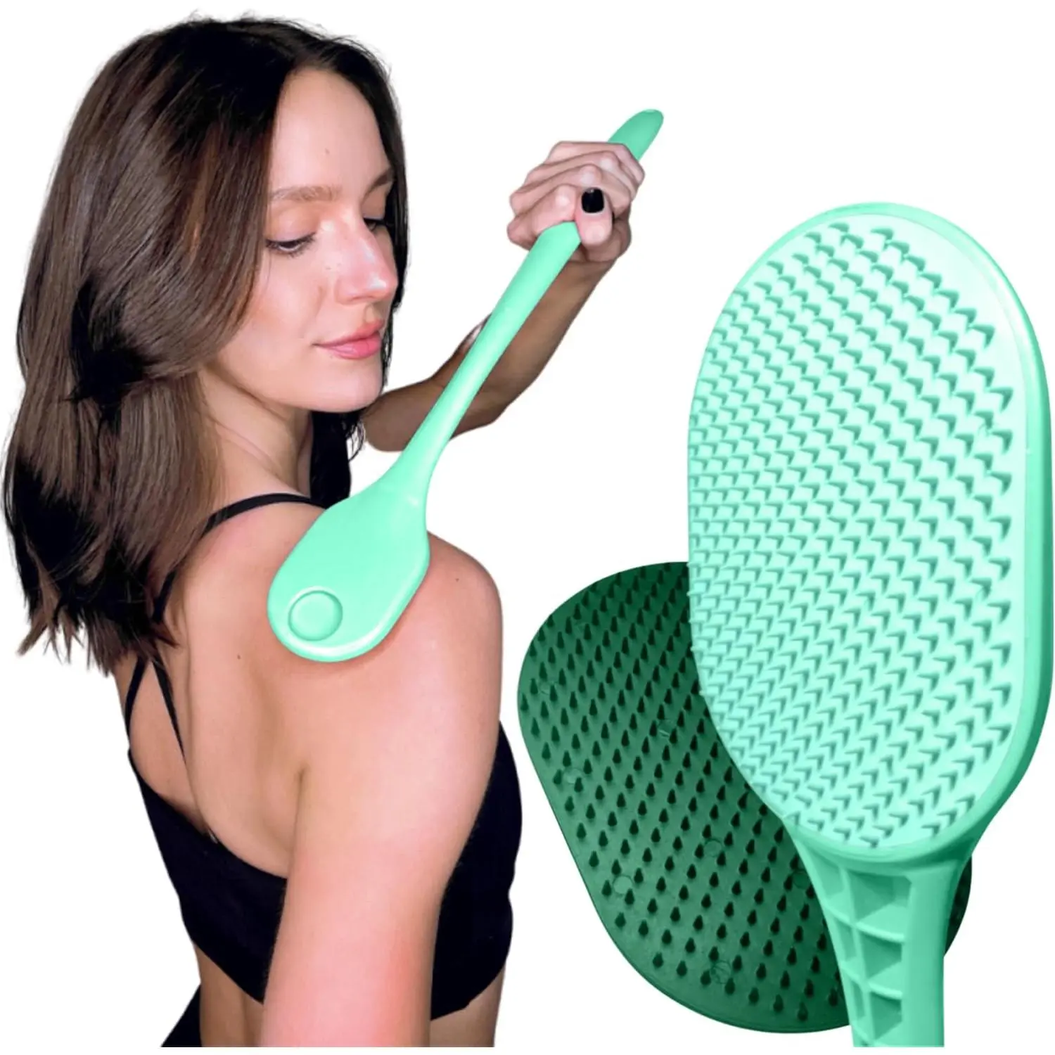 Large Surface Body Care Back Scratcher for Adults, Multi-Function Scalp & Back Massager, Exfoliator & Itch Reliever, Festive Home Supply Gift