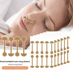 Small Dumbbell Nose Patch, Slimming Nasal Wings and Refining Bridge, Temporary Beauty Enhancer, Breathable Gel Tape, Soft Elastic Shrink, Invisible Nose Patch