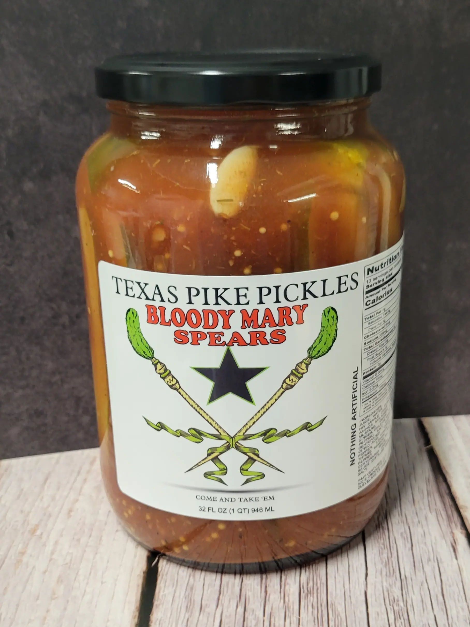 Texas Pike Pickles Bloody Mary Spears (1) 32oz jar