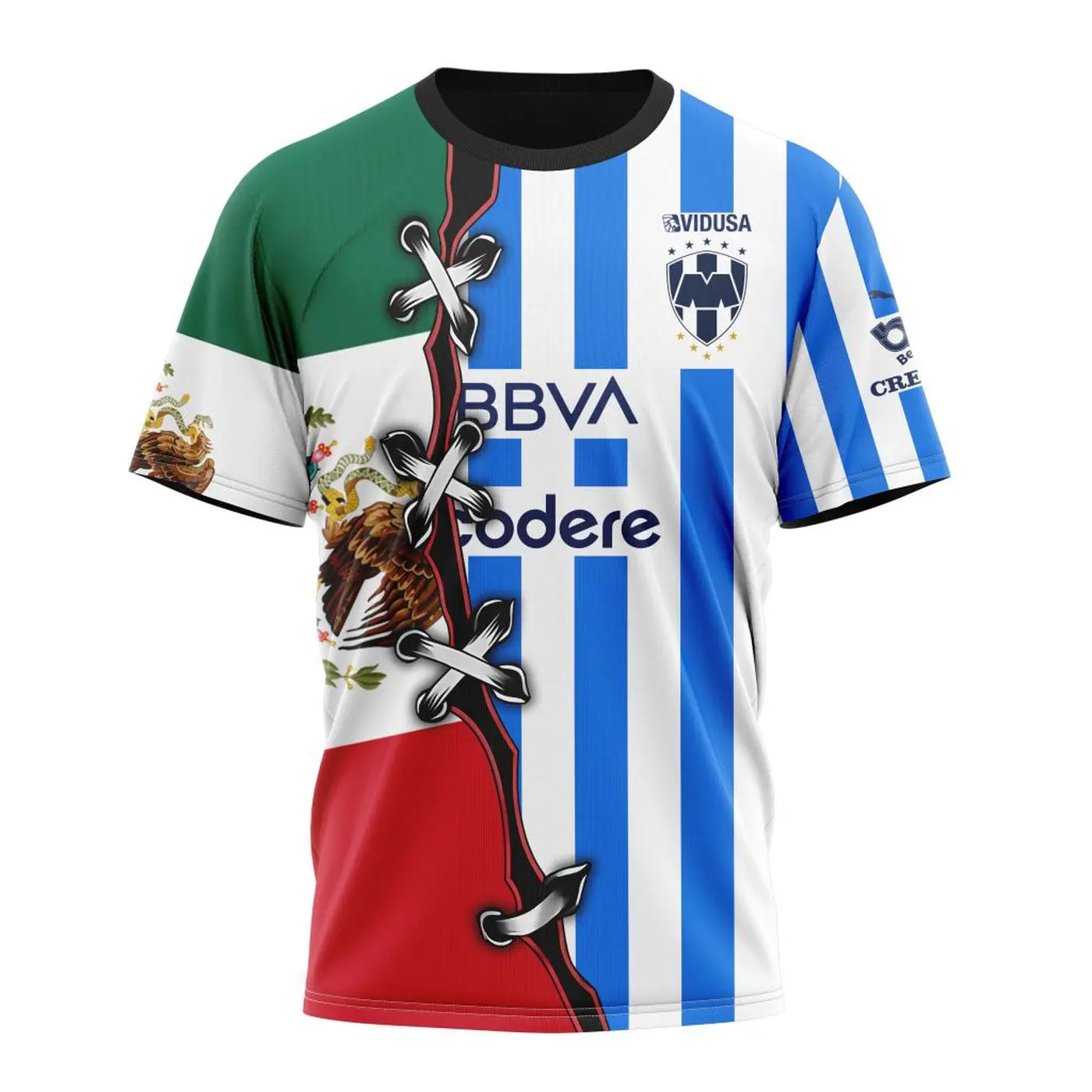 LIGA MX C.F. Monterrey Special Mix Mexico Flag Design