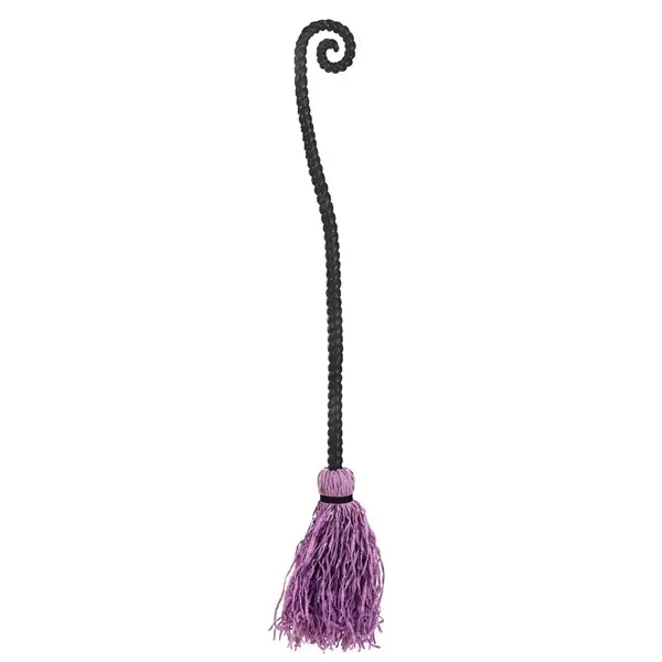 Purple Swirl Costume Witch Broom