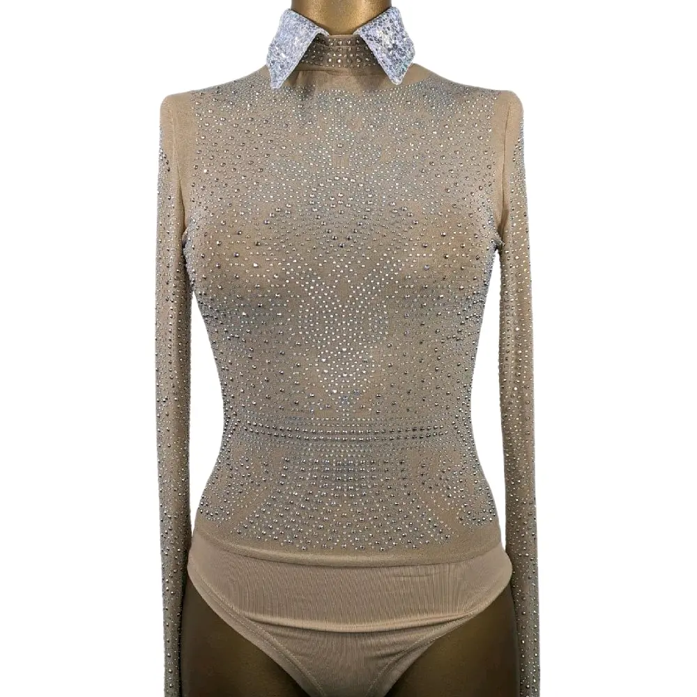 Sparkle Ridge - Western Show Shirt - Nude Phoenix- Womens Horse Show Clothes