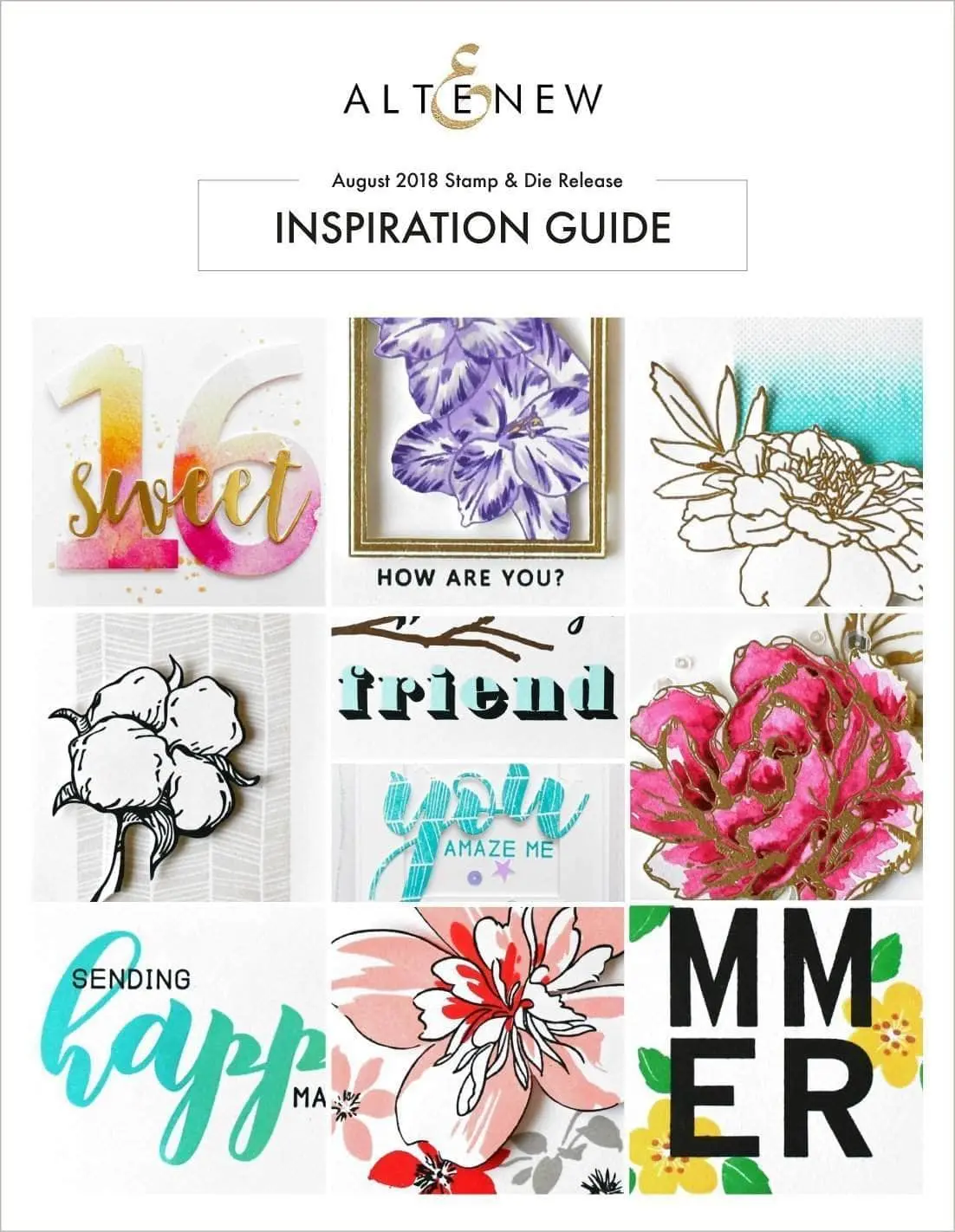 Creative Coloring Stamp & Die Release Inspiration Guide