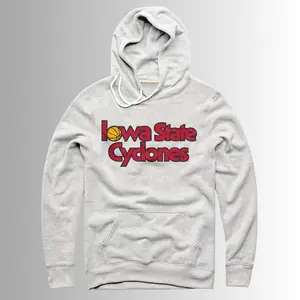 Retro I0wa State Stacked Hoops Hoodie, Game Day Ready Shirt, Gift for Basketball Fans, Trending Us Streetwear, Viral on Tiktok Menswear Long Sleeve Casual Pullover