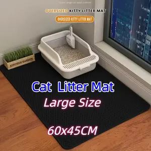 Waterproof Dual-Layer Pet Cat Litter Mat, Non-Slip Washable Cat Toilet Pad, Clean Pet Care Accessories, Ideal for Cats