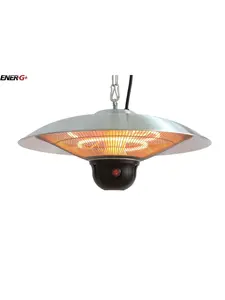 Energ Plus HEA-21522 SILVER Infrared Electric Outdoor Heater - Hanging with LED & Remote