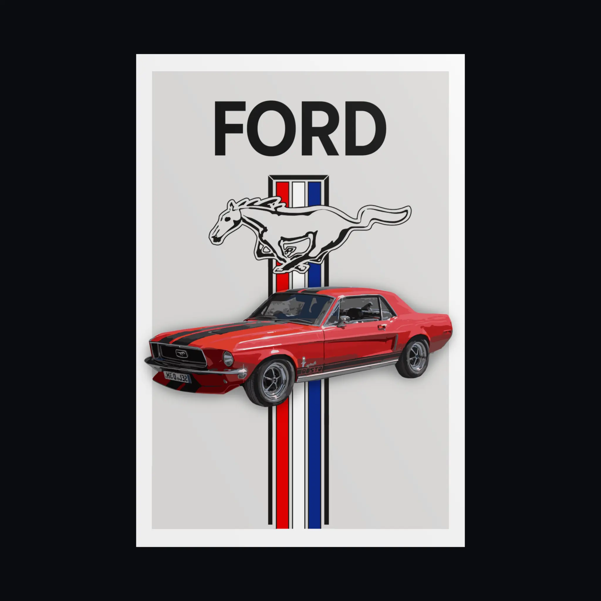 Ford Mustang Poster