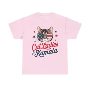 Cat Ladies for Kamala - Unisex Heavy Cotton Tee