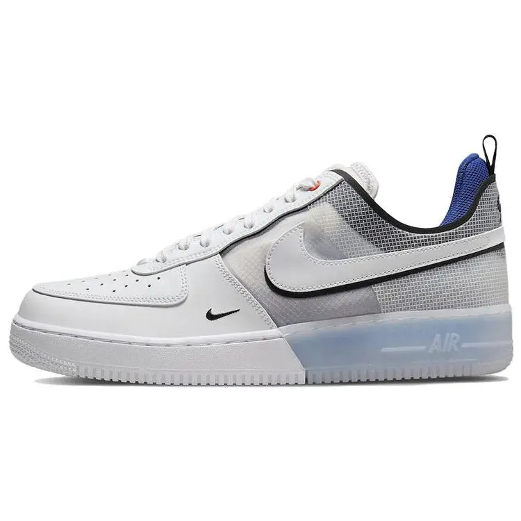Nike Air Force 1 React White Light Photo Blue' Classic Low Top Skate Shoes Men's DH7615-101