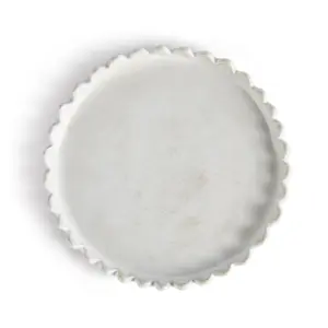 Maddie Petite Round Tray, White