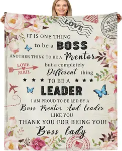 Bosses Day Gifts for Women, Boss Lady Gifts for Women Blanket 50" x 60", Best Boss Gifts for Women, Boss Chaos Coordinator Birthday Appreciation Retirement Gifts for Women