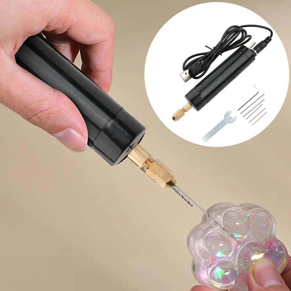 Portable Mini Drill, 5V USB Handheld Drill, Electric Drill for Jewelry Making, Woodworking, and Metal Processing, Drill Set, Drill Tool