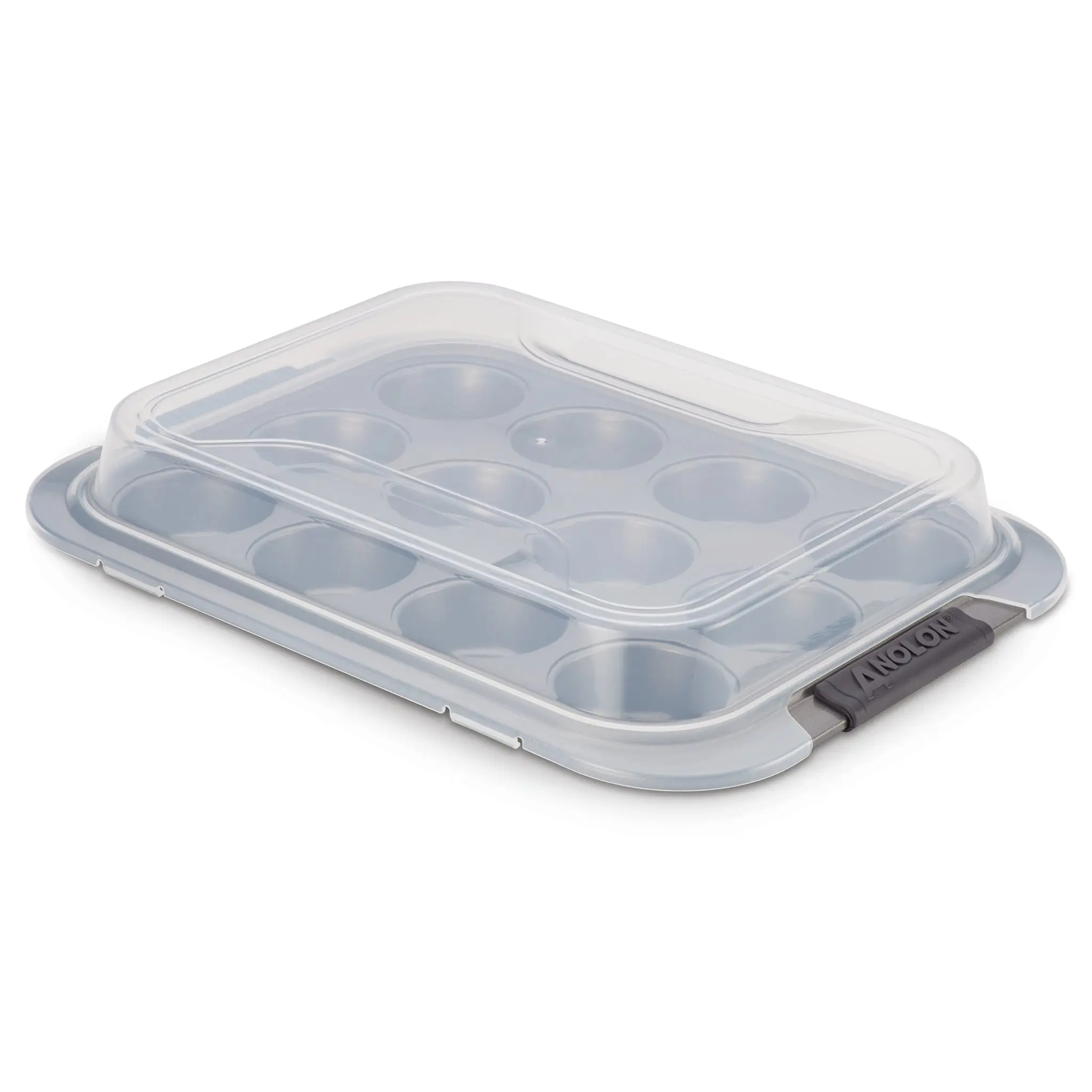 Anolon Advanced Covered Muffin Pan with Silicone Grips