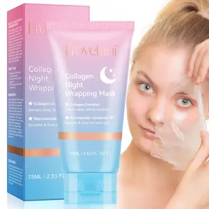 Frovetani Collagen Sleep Mask 75ML, Large Capacity Nightly No-Rinse Deep Hydration Nourishing Skincare Mask, Moisturizing Facial Mask