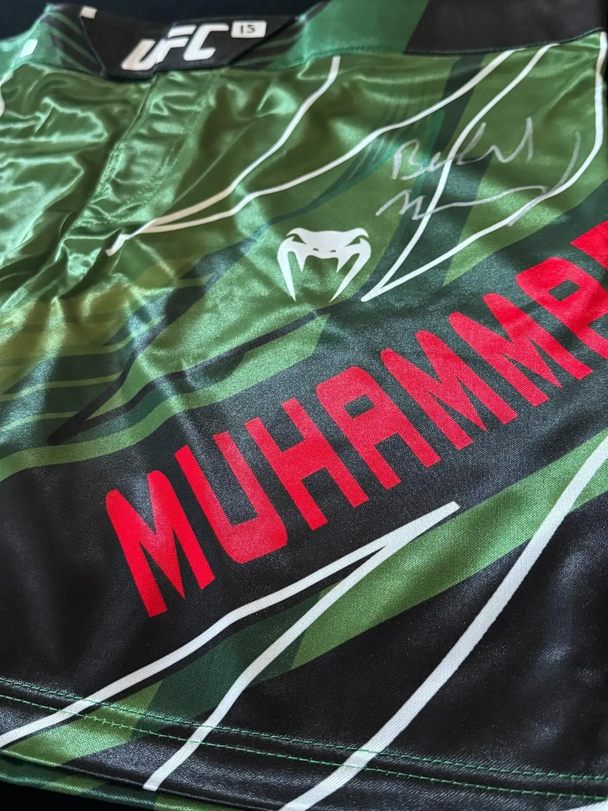 Signed Belal Muhammad MMA Shorts