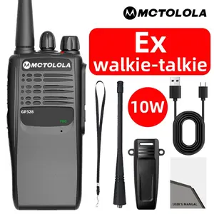 Gp328 Ex Explosion-Proof Two-Way Radio Digital Walkie Talkie, Large Capacity Battery Long Runtime, 10w Uhf Single Band Industrial Radio for Factories