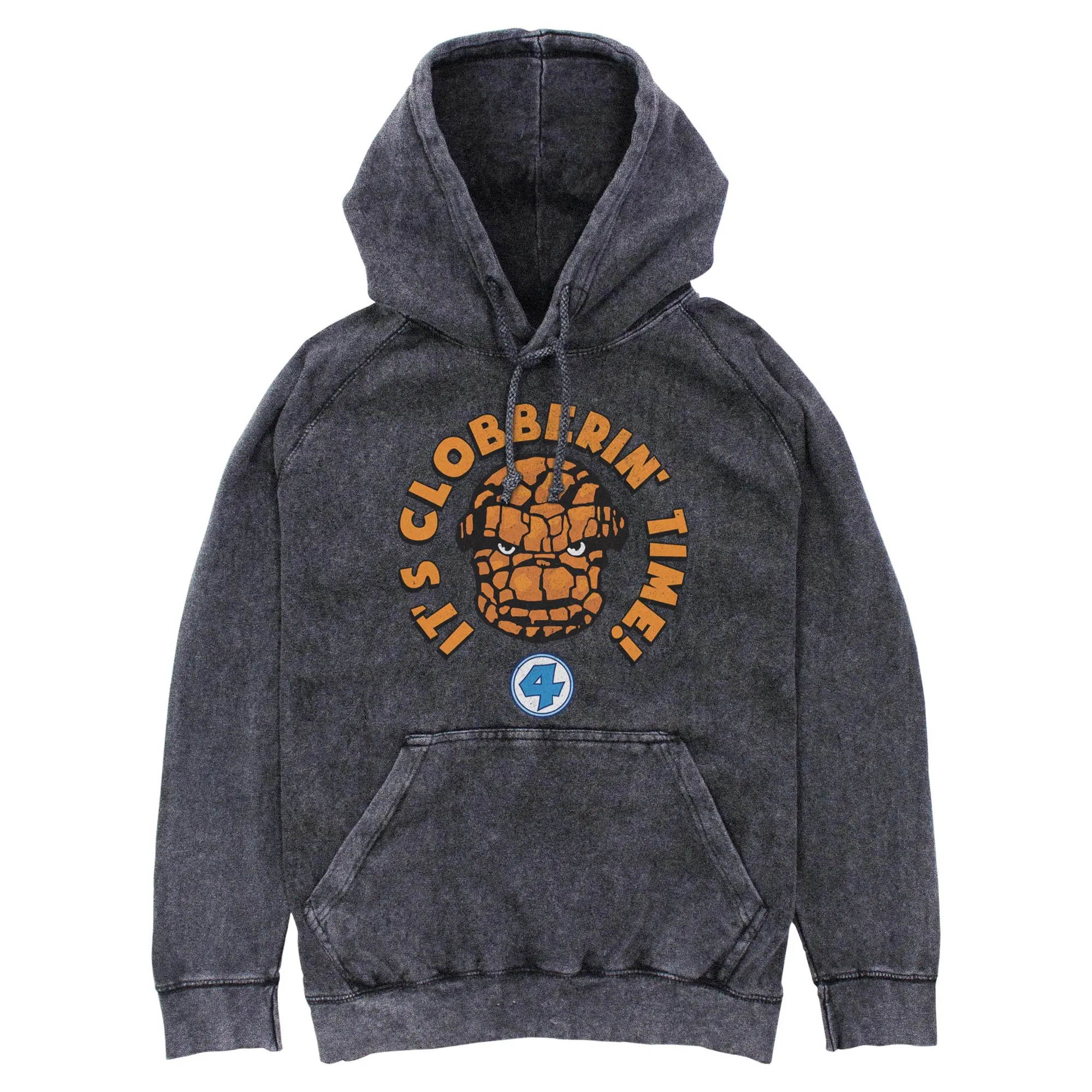 Mens Marvel: Fantastic Four The Thing It's Clobberin' Time Lightweight Hoodie