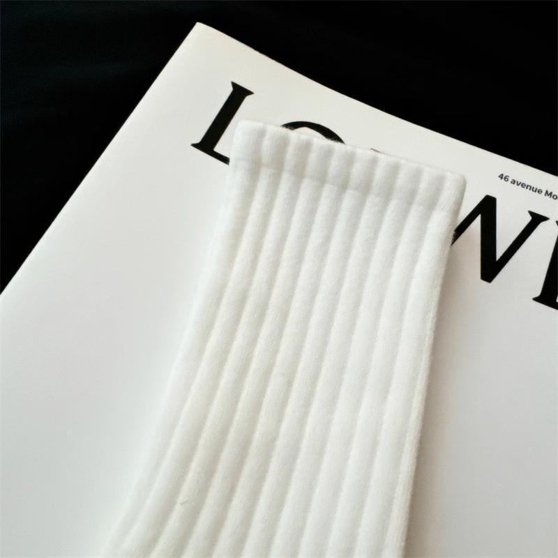 5-Pair Men's Medium Socks Summer Thin Short Socks Ship Socks Cotton Sweat Absorbent and Odorous Towel Bottom Outdoor Sports Football Basketball Men's and Women's Socks