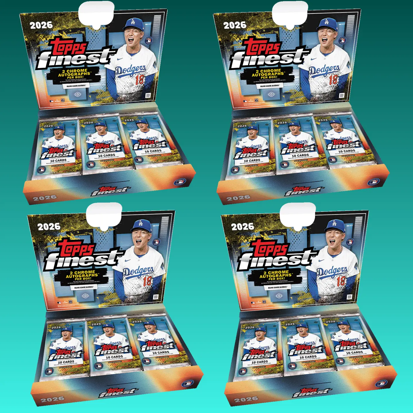 TW Break #179 - (4) HALF CASE 2026 Topps Finest Baseball Hobby - Pick Your Team Break - Sports Trading Cards