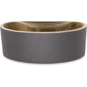 3 X 21 Inch 220 Grit Silicon Carbide Sanding Belts, 8 Pack