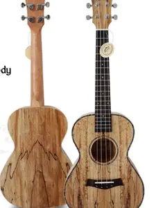 Aiersi 26" Spalted Maple Body Tenor Ukulele Professional w/ Tuner & Picks .