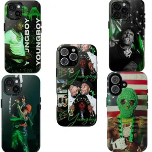 Youngb0y Neverr Brokee Againn Phone Case, Shockproof & Scratch-resistant Protective Cover with Trendy Designs Lightweight Comfortable Grip Compatible with iPhone X, 11, 12, 13, 14, 15, 16 Series & Samsung Galaxy Series