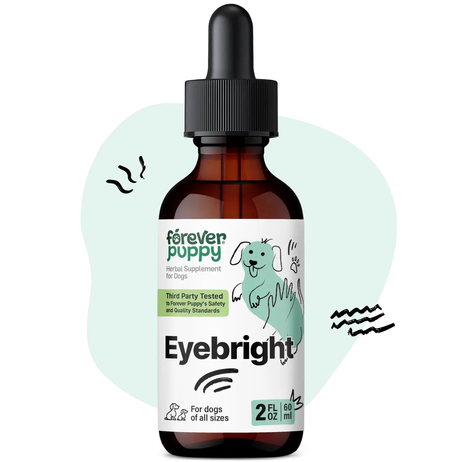 Eyebright Drops for Dogs - Eyebright Herb Tincture for Soothing Eyes Irritation - Liquid Eye Health Support Supplement for Dogs of All Breeds & Sizes - 2 oz