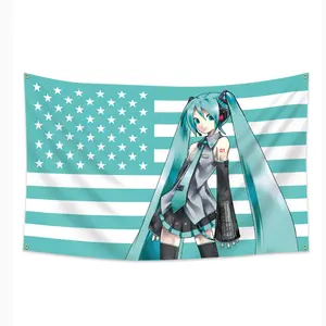 Anime Character Beauty Flag Banner, 3x5 Feet, Ideal for College Dorms, Room Wall Decor, Indoor Decoration, Wall Hanging Tapestry
