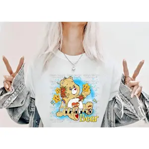 Bad Bear Shirt Sublimation, Petty Unisex Jersey Shirt Graphic Shirt, Fun and Expressive, Cool Colors, Brighten Up Your Look