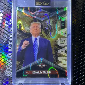1/1 Donald Trump Oil Spill holo MAGA insert Wild Card Alumination